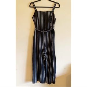 Primark Black & White Striped Jump Suit